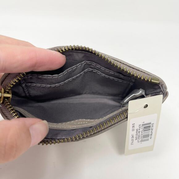 Fossil Sofia Small Wristlet Wallet Graystone Leather SWL2814788 - Picture 7 of 10